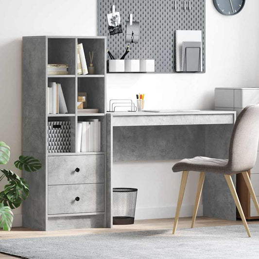 Bureau met lade 2 pcs Beton Grijs is nu te koop bij PeponiXL, paradijselijk wonen!