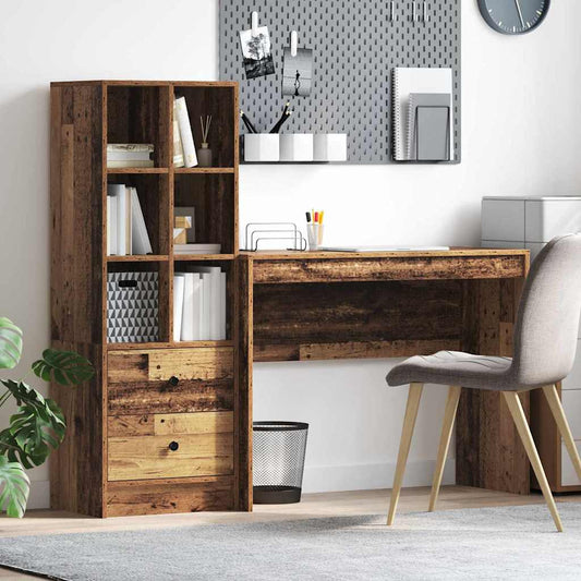 Bureau met lade 2 pcs Oudhout is nu te koop bij PeponiXL, paradijselijk wonen!