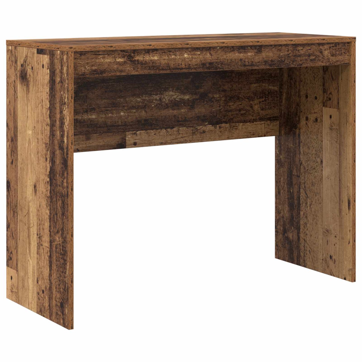 Bureau met lade met plank met opslag 2 pcs Oudhout is nu te koop bij PeponiXL, paradijselijk wonen!
