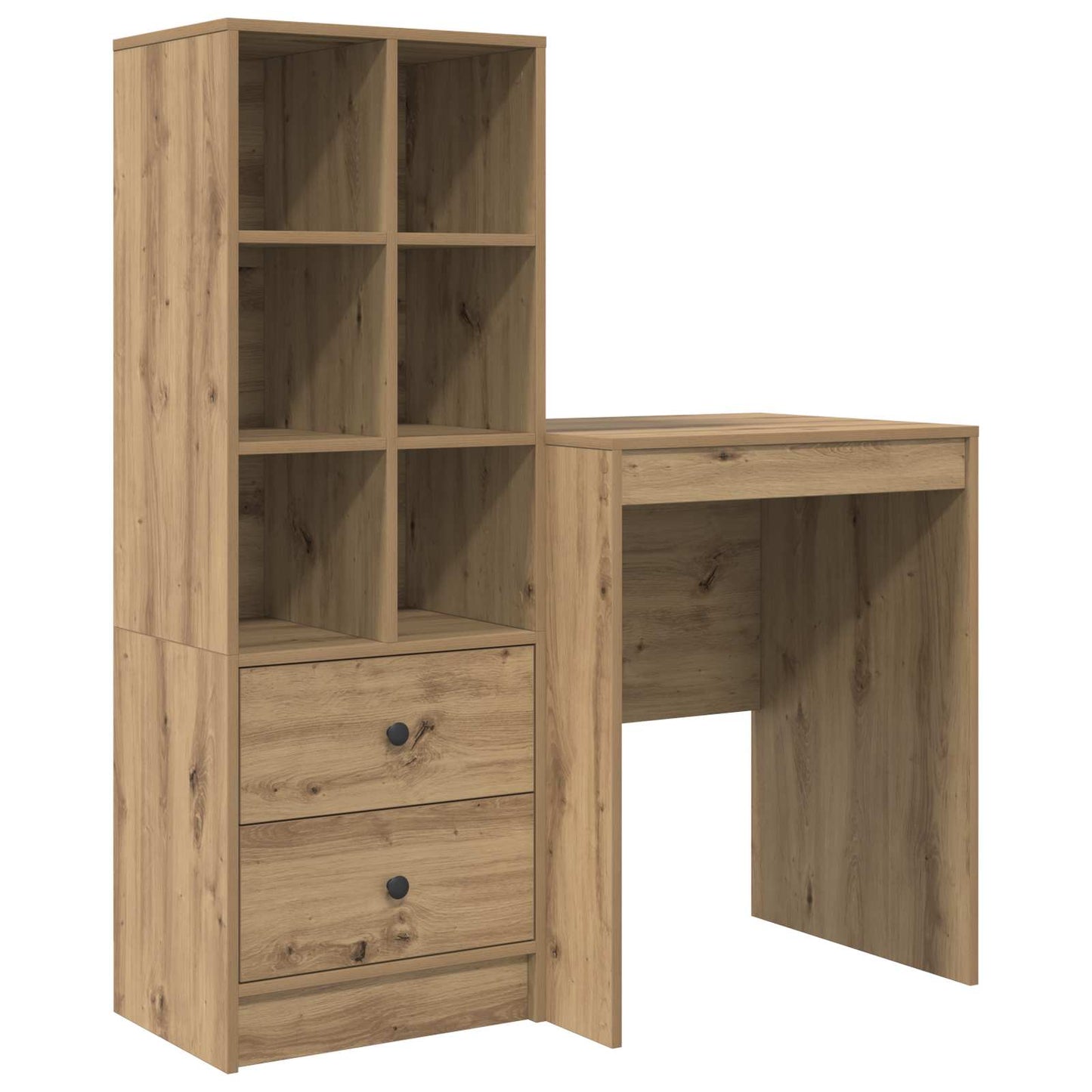 Bureau Artisan Eiken 105,5 x 50 x 127 cm 2 st is nu te koop bij PeponiXL, paradijselijk wonen!