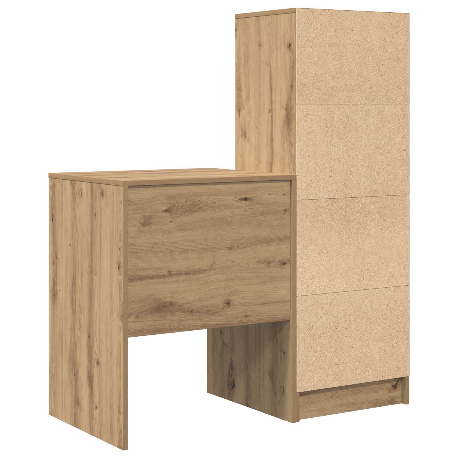 Bureau Artisan Eiken 105,5 x 50 x 127 cm 2 st is nu te koop bij PeponiXL, paradijselijk wonen!