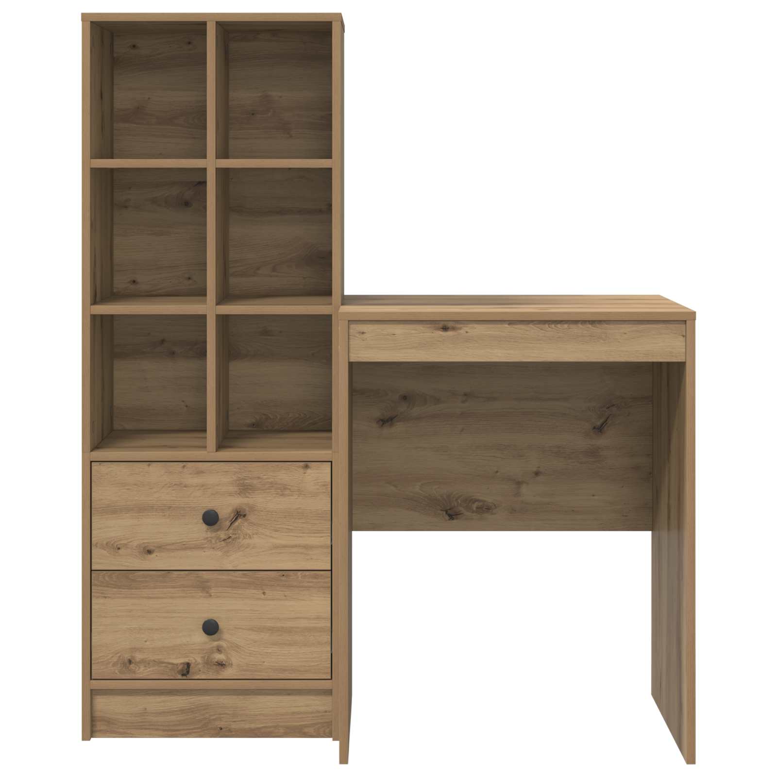 Bureau Artisan Eiken 105,5 x 50 x 127 cm 2 st is nu te koop bij PeponiXL, paradijselijk wonen!