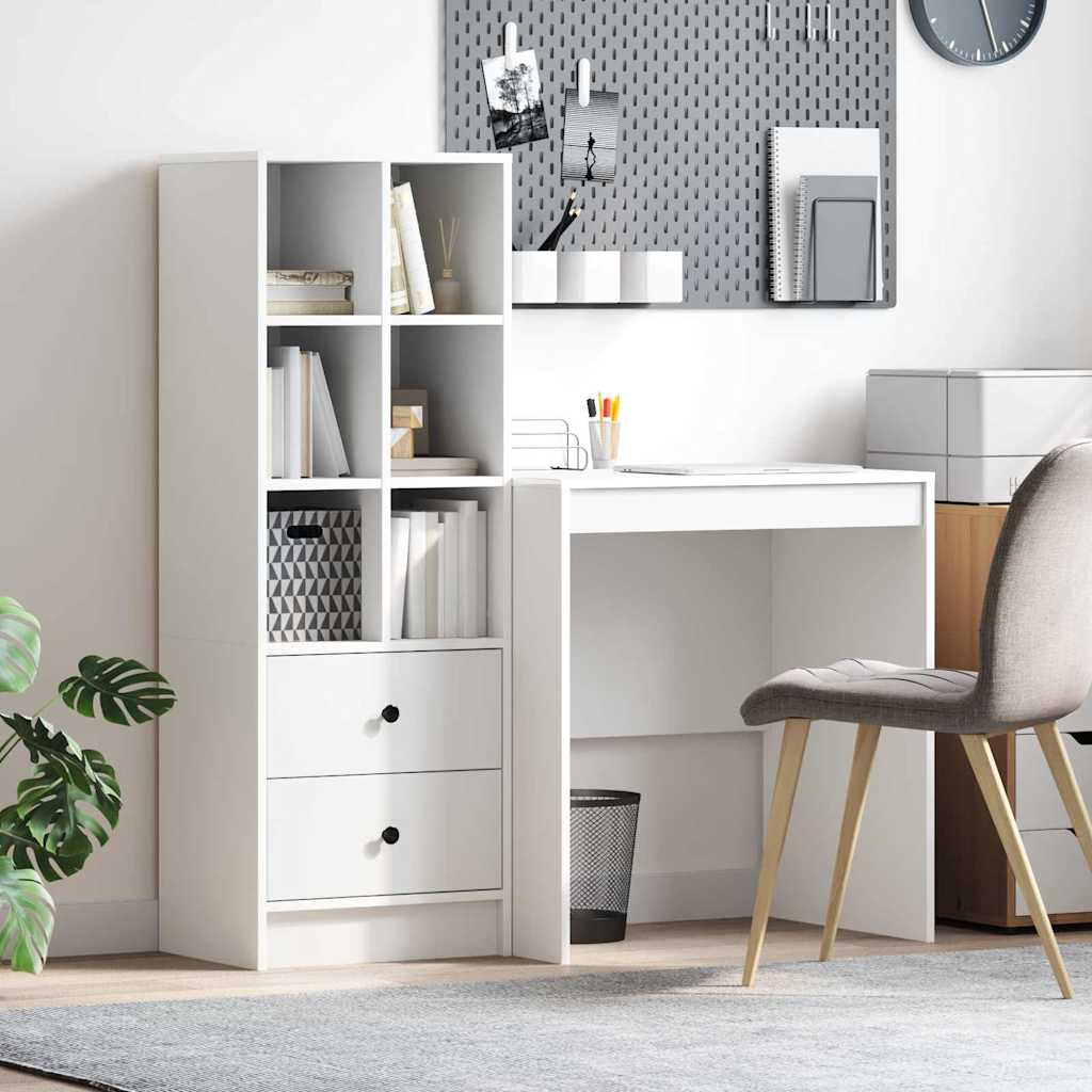 Bureau met lade 2 pcs Wit is nu te koop bij PeponiXL, paradijselijk wonen!