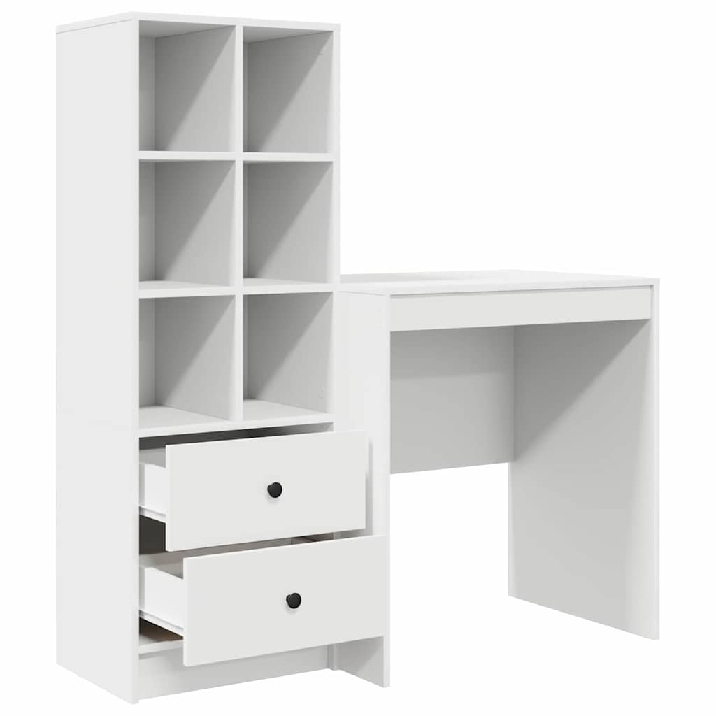 Bureau met lade 2 pcs Wit is nu te koop bij PeponiXL, paradijselijk wonen!