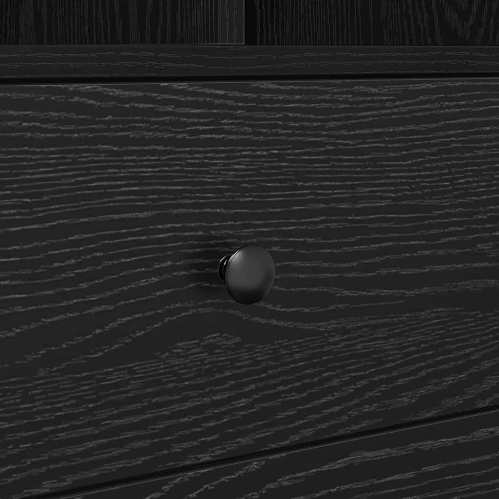 Bureau met lade 2 pcs Zwart Eiken is nu te koop bij PeponiXL, paradijselijk wonen!