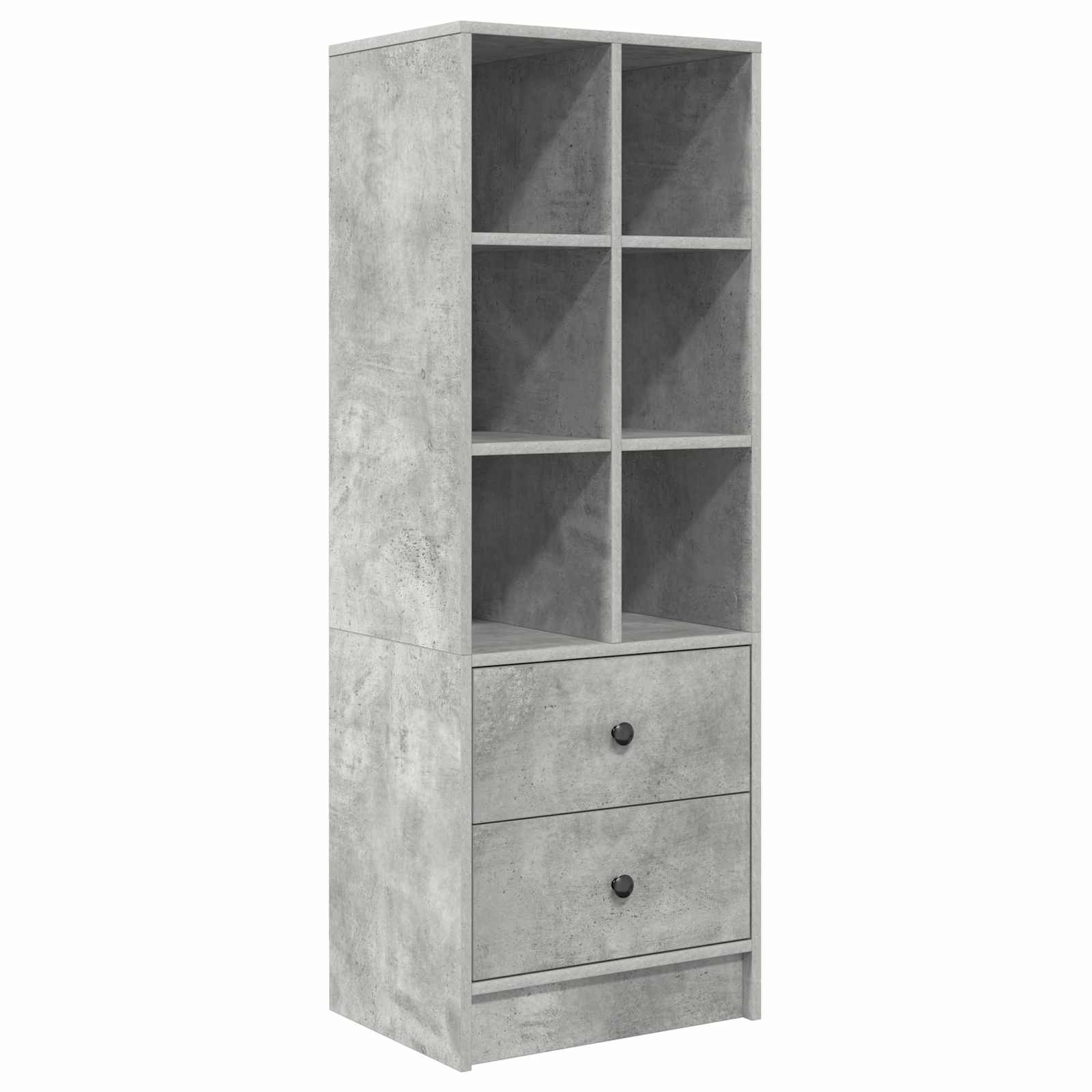 Bureau met lade met plank met opslag 2 pcs Beton Grijs is nu te koop bij PeponiXL, paradijselijk wonen!