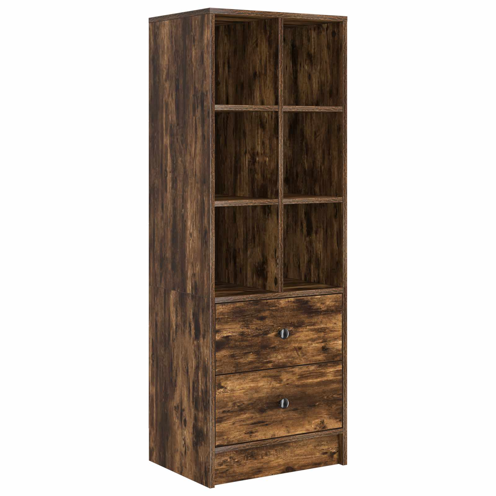 Bureau met lade met plank met opslag 2 pcs Gerookt eiken is nu te koop bij PeponiXL, paradijselijk wonen!
