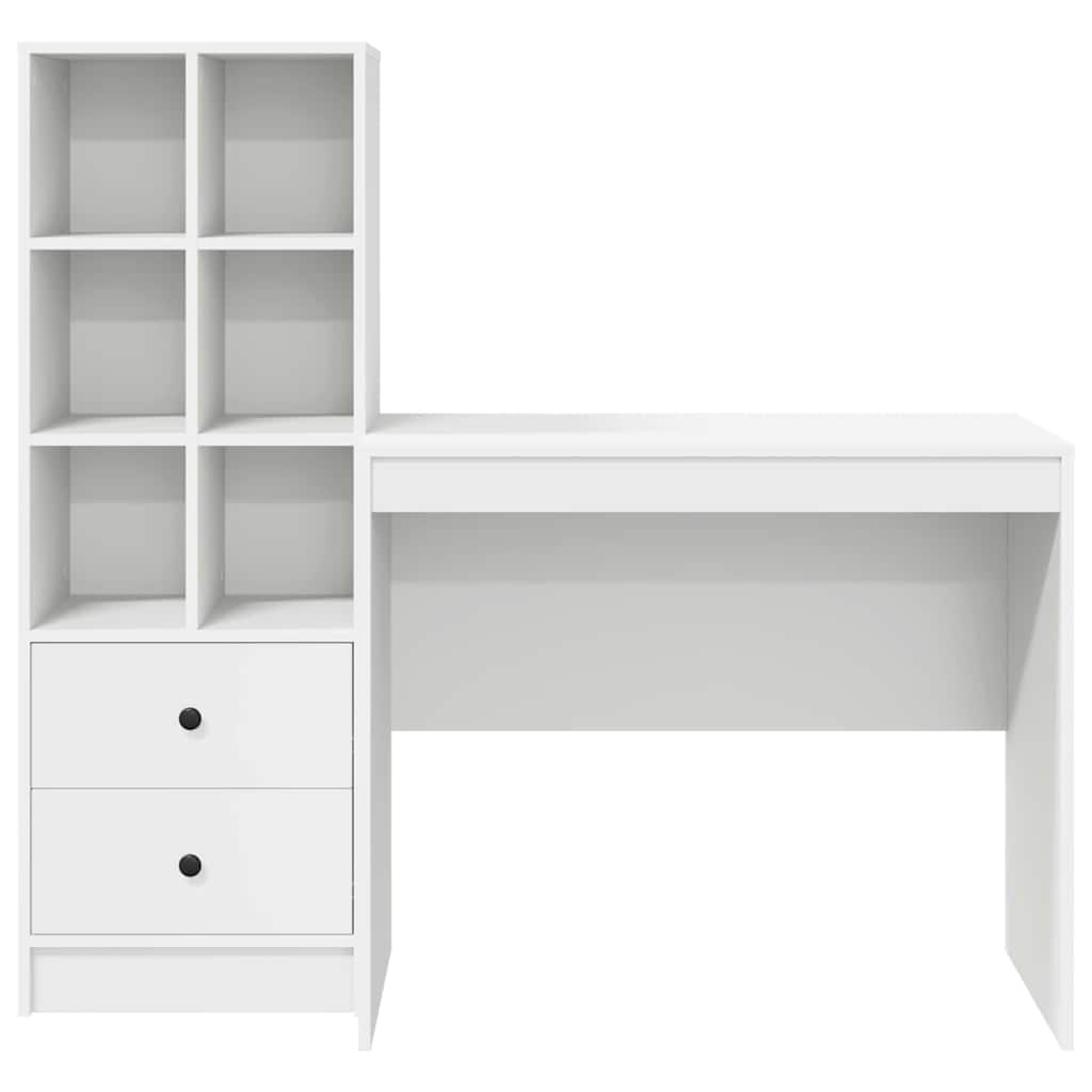 Bureau met lade 2 pcs Wit is nu te koop bij PeponiXL, paradijselijk wonen!