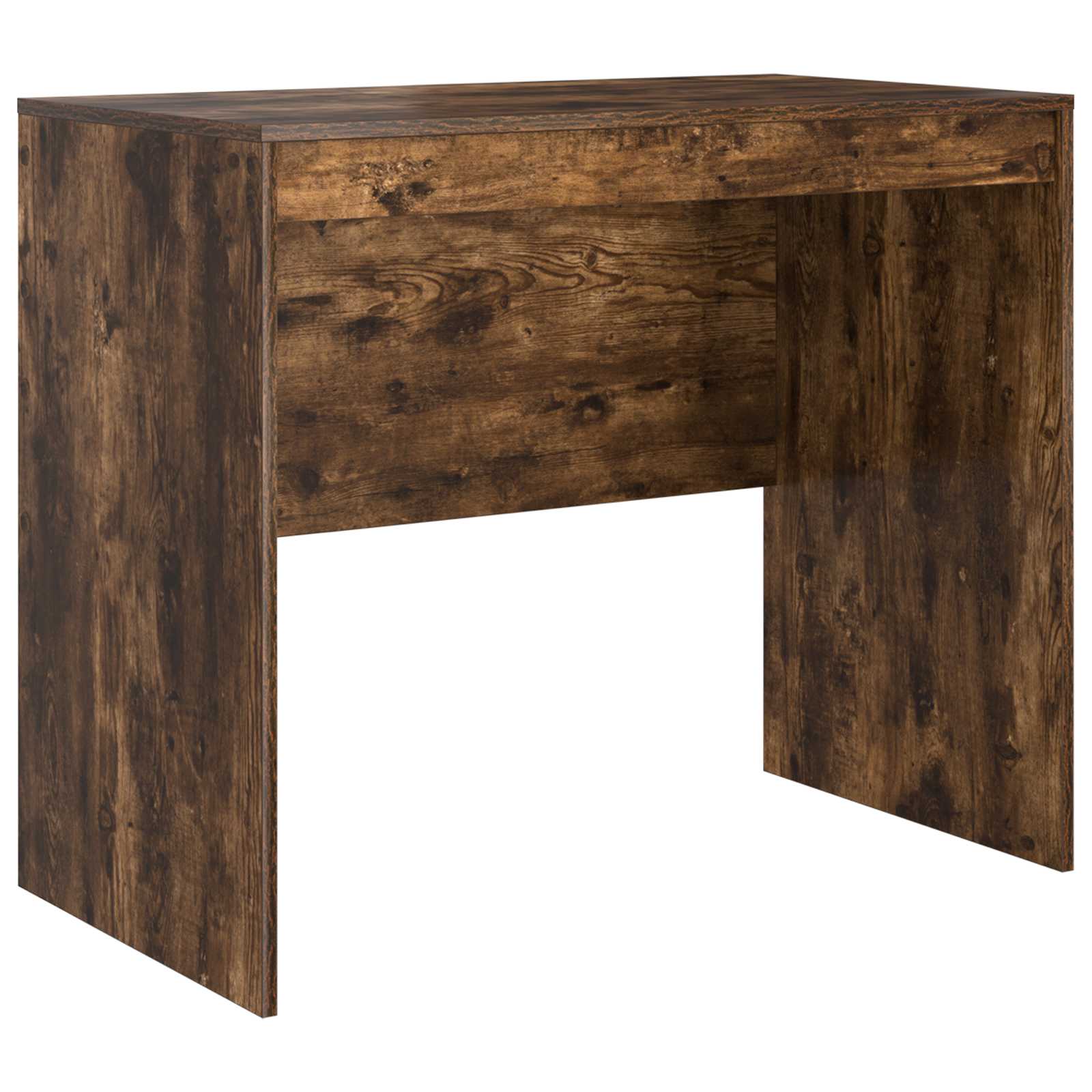 Bureau met lade met plank met opslag 2 pcs Gerookt eiken is nu te koop bij PeponiXL, paradijselijk wonen!