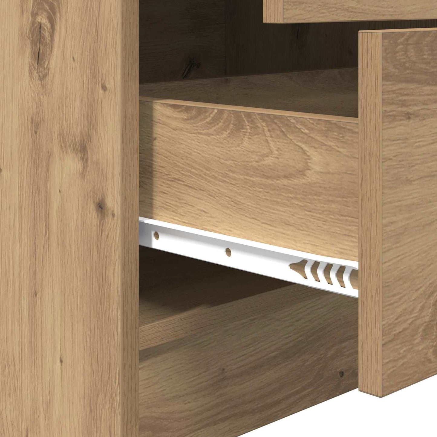Bureau met lade met plank met opslag 2 pcs Artisan Eiken is nu te koop bij PeponiXL, paradijselijk wonen!
