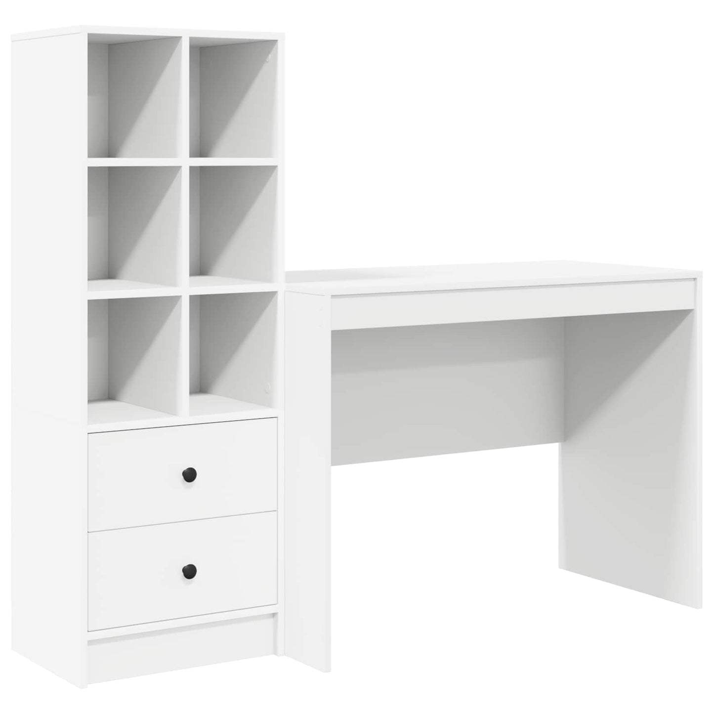 Bureau met lade 2 pcs Wit is nu te koop bij PeponiXL, paradijselijk wonen!