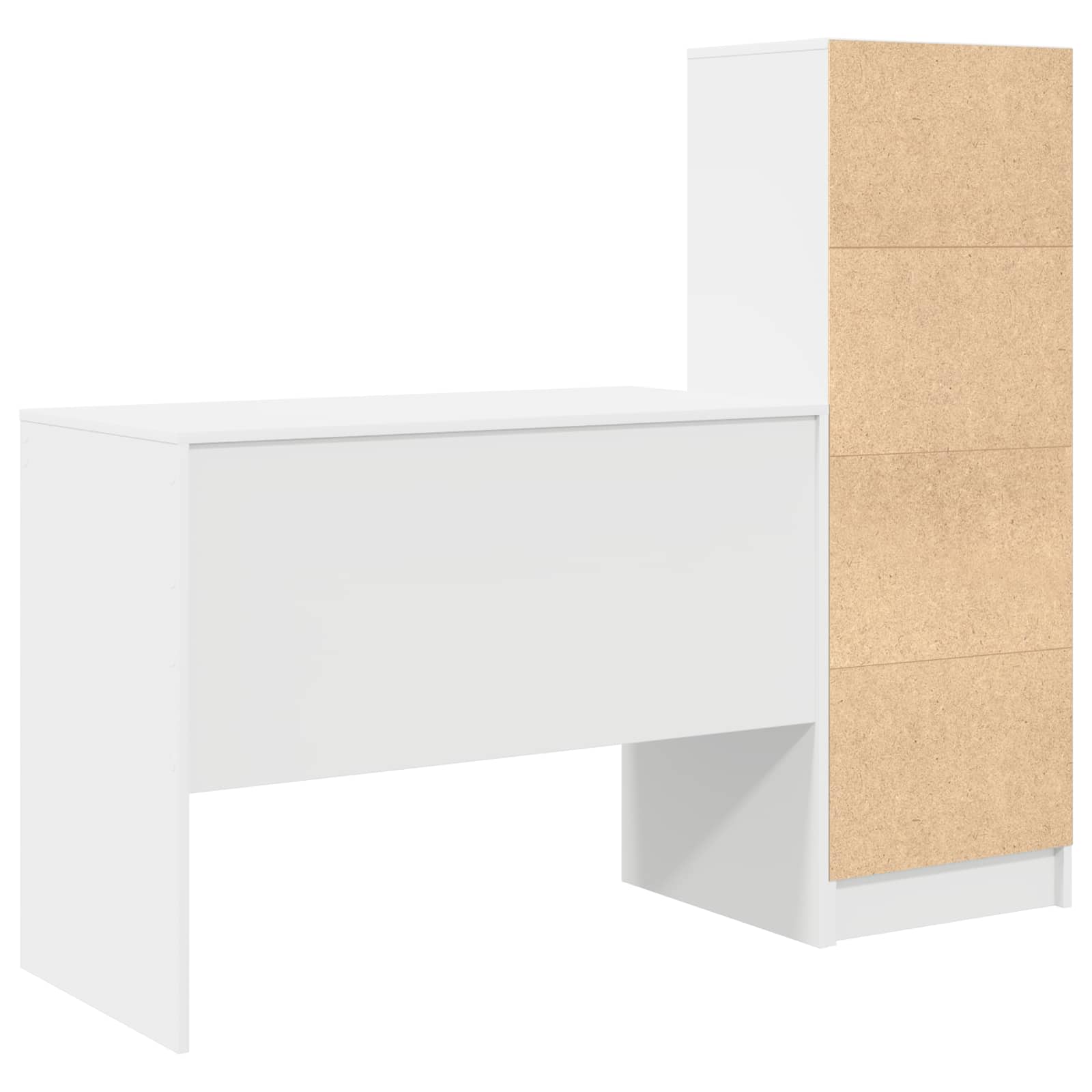 Bureau met lade 2 pcs Wit is nu te koop bij PeponiXL, paradijselijk wonen!