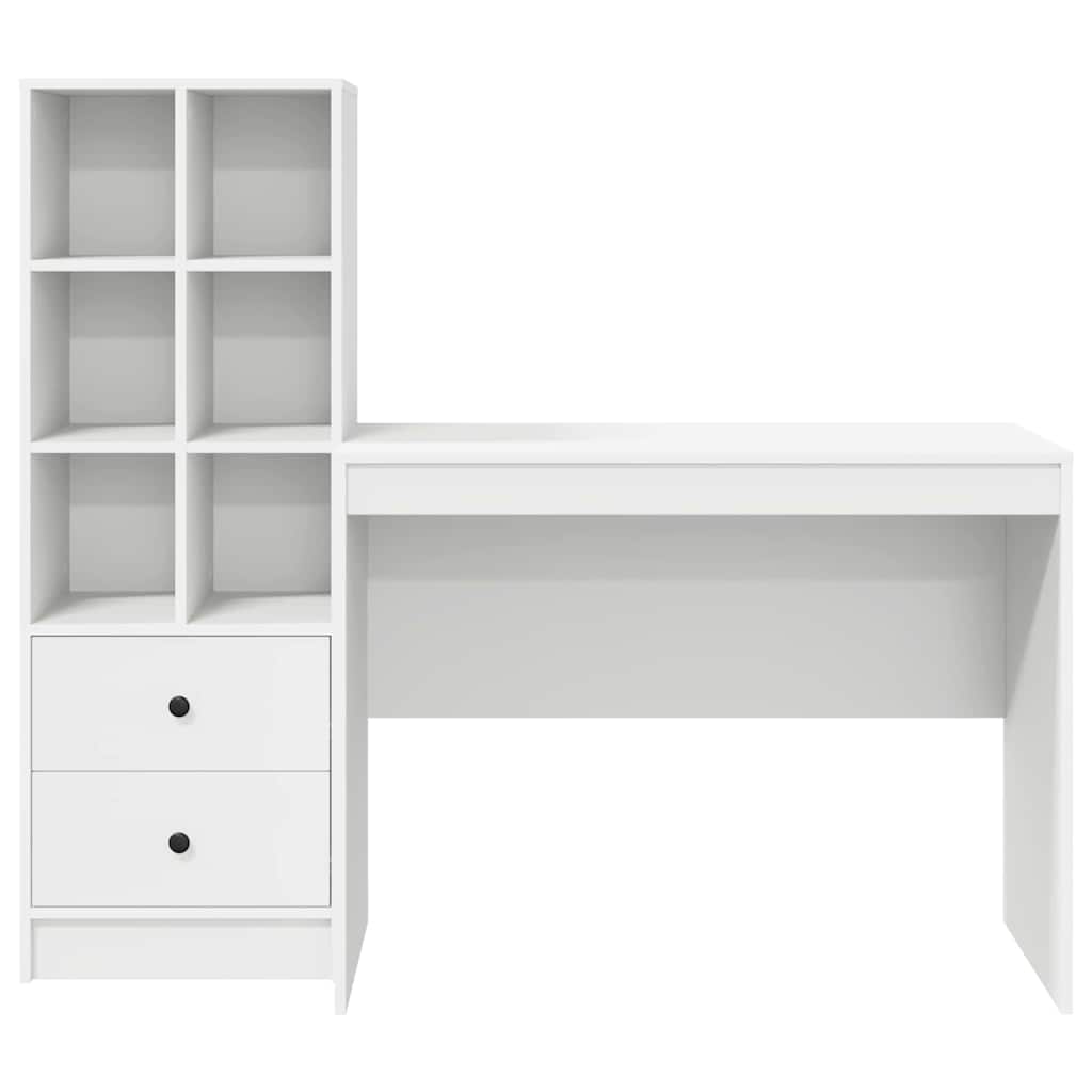 Bureau met lade 2 pcs Wit is nu te koop bij PeponiXL, paradijselijk wonen!