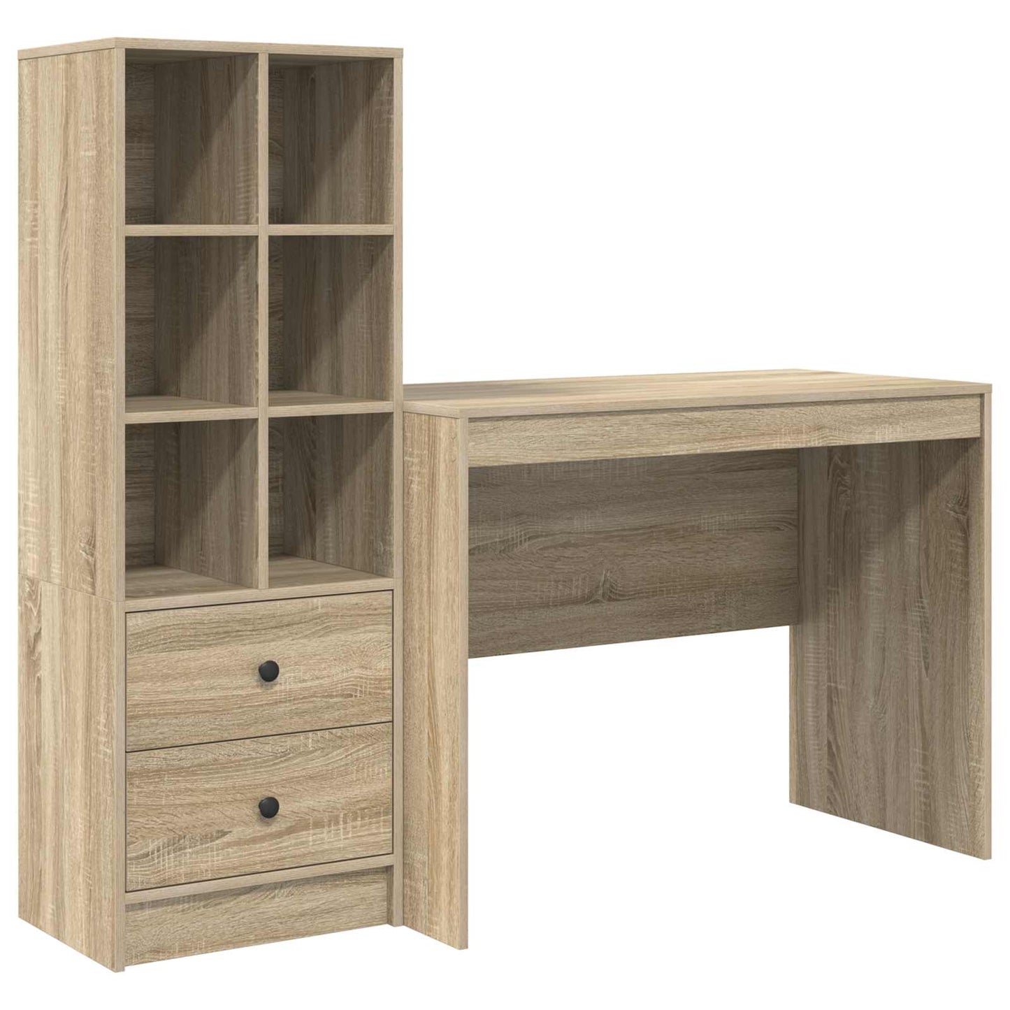 Bureau met lade 2 pcs Sonoma Eiken is nu te koop bij PeponiXL, paradijselijk wonen!