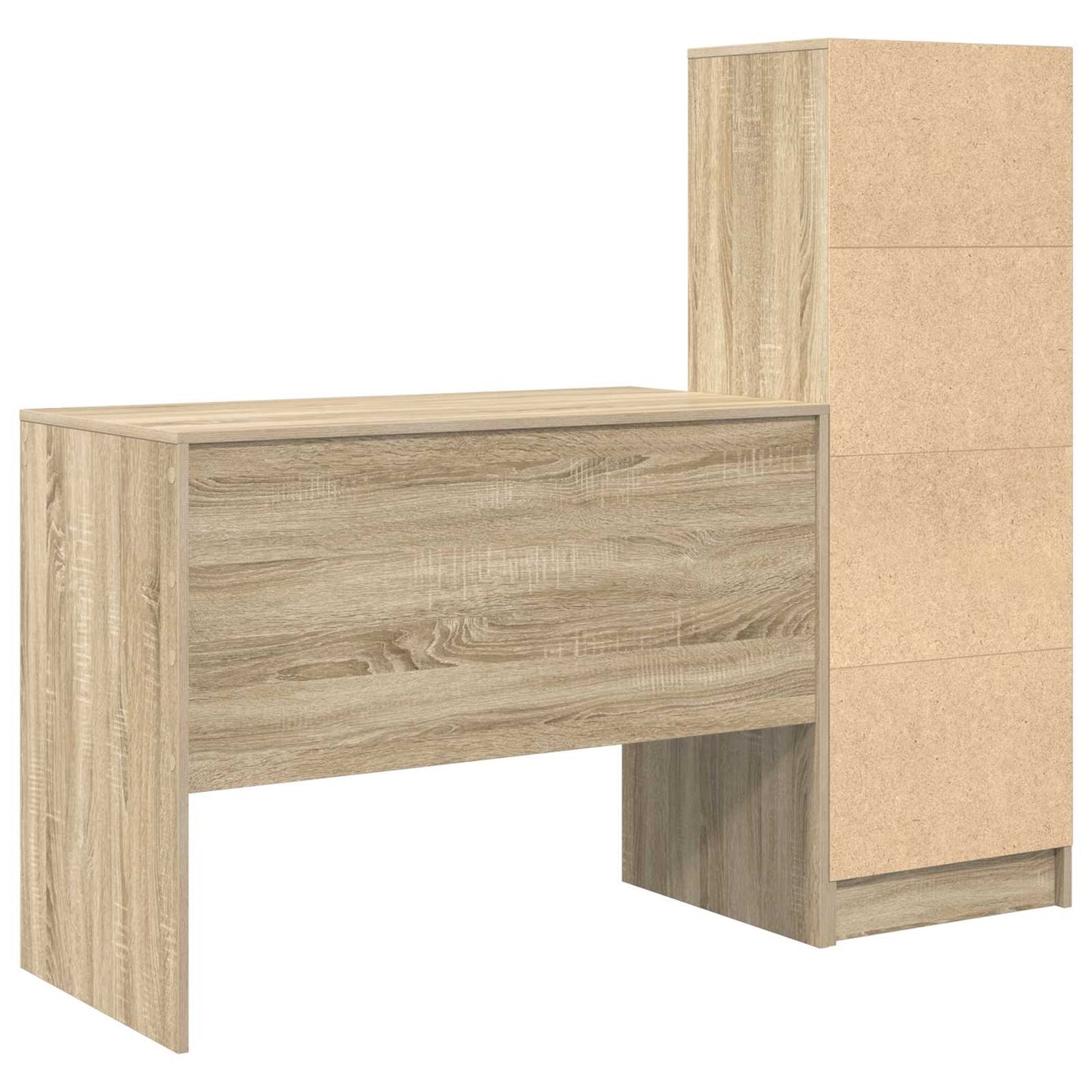 Bureau met lade 2 pcs Sonoma Eiken is nu te koop bij PeponiXL, paradijselijk wonen!