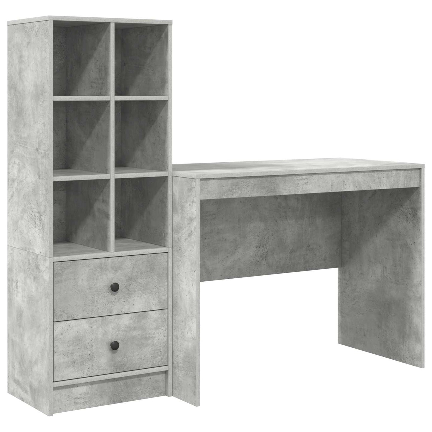 Bureau met lade 2 pcs Beton Grijs is nu te koop bij PeponiXL, paradijselijk wonen!