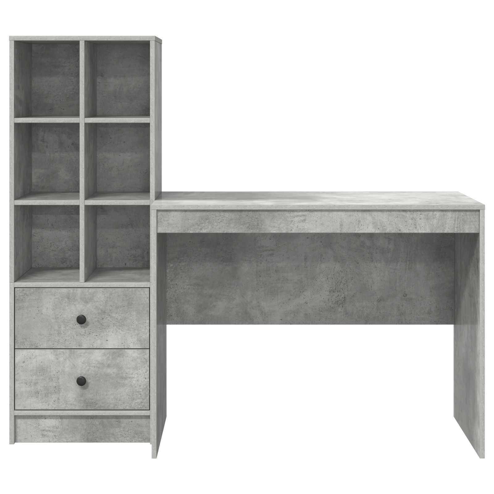 Bureau met lade 2 pcs Beton Grijs is nu te koop bij PeponiXL, paradijselijk wonen!