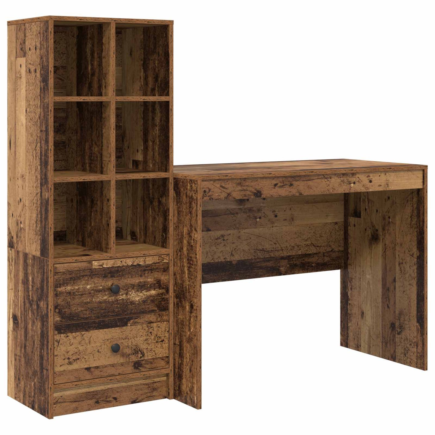 Bureau met lade 2 pcs Oudhout is nu te koop bij PeponiXL, paradijselijk wonen!