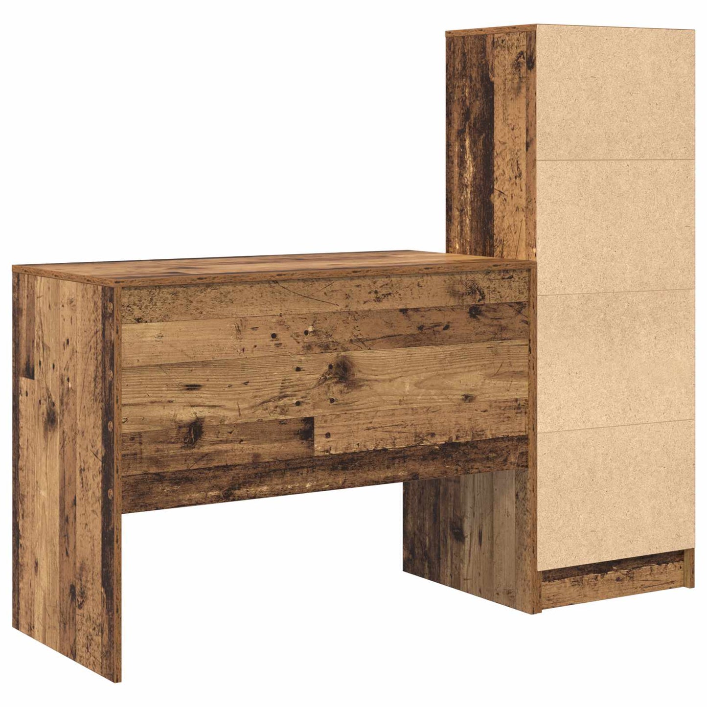 Bureau met lade 2 pcs Oudhout is nu te koop bij PeponiXL, paradijselijk wonen!