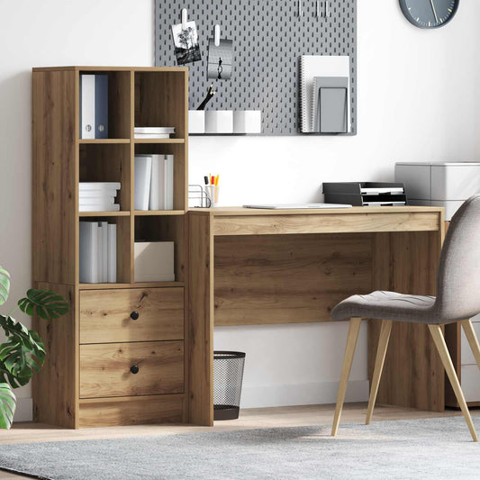 Bureau Artisan Eiken 145.5 x 50 x 127 cm 2 st is nu te koop bij PeponiXL, paradijselijk wonen!
