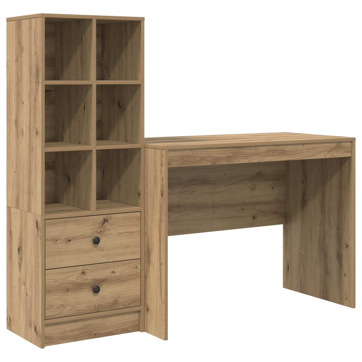 Bureau Artisan Eiken 145.5 x 50 x 127 cm 2 st