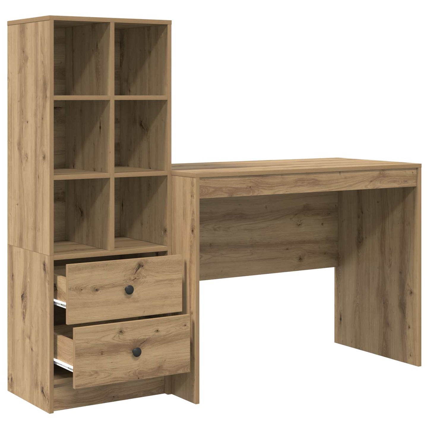Bureau Artisan Eiken 145.5 x 50 x 127 cm 2 st