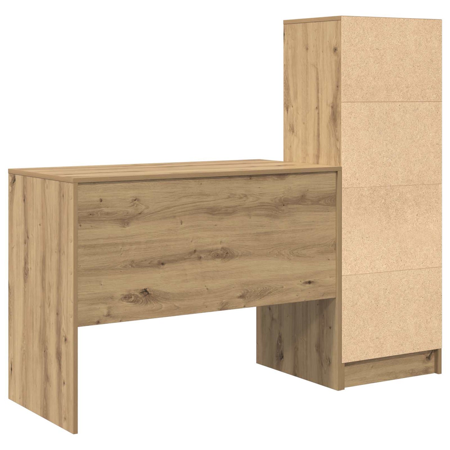 Bureau Artisan Eiken 145.5 x 50 x 127 cm 2 st