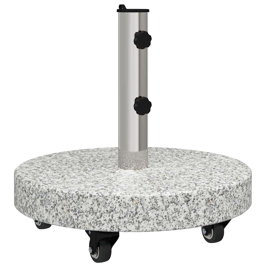 Parasolvoet 29,8kg Grijs Graniet en RVS Rond is nu te koop bij PeponiXL, paradijselijk wonen!