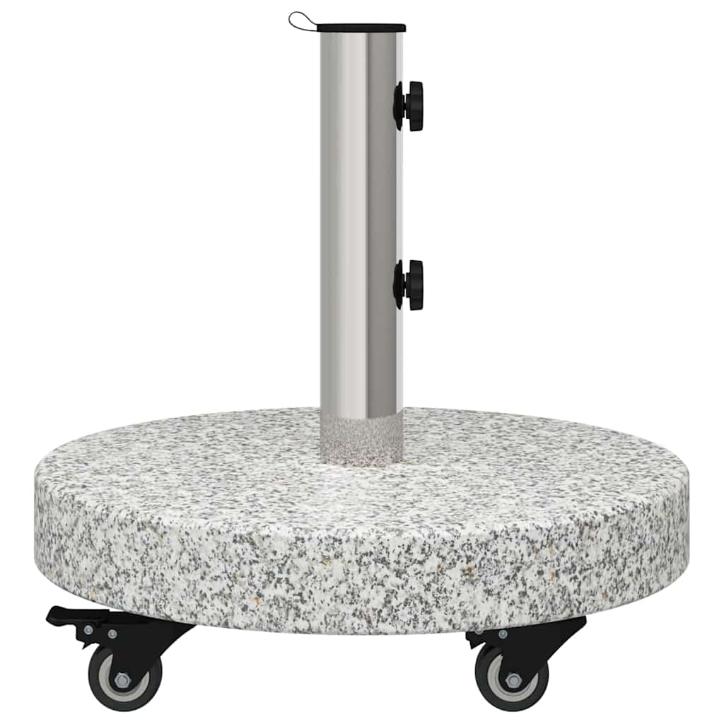 Parasolvoet 29,8kg Grijs Graniet en RVS Rond is nu te koop bij PeponiXL, paradijselijk wonen!
