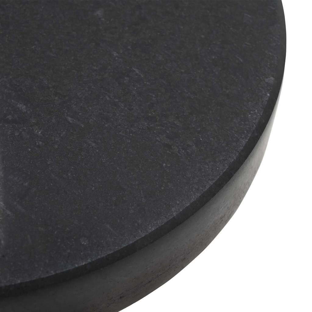 Parasolvoet Zwart 45 x 45 x 45 cm Graniet en RVS is nu te koop bij PeponiXL, paradijselijk wonen!