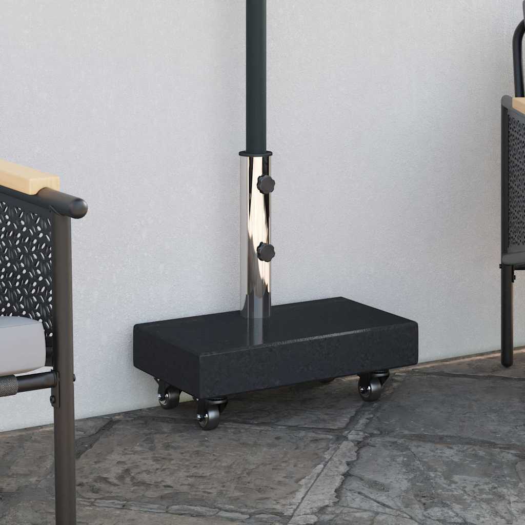 Parasolvoet Zwart 45 x 25 x 45 cm Graniet is nu te koop bij PeponiXL, paradijselijk wonen!