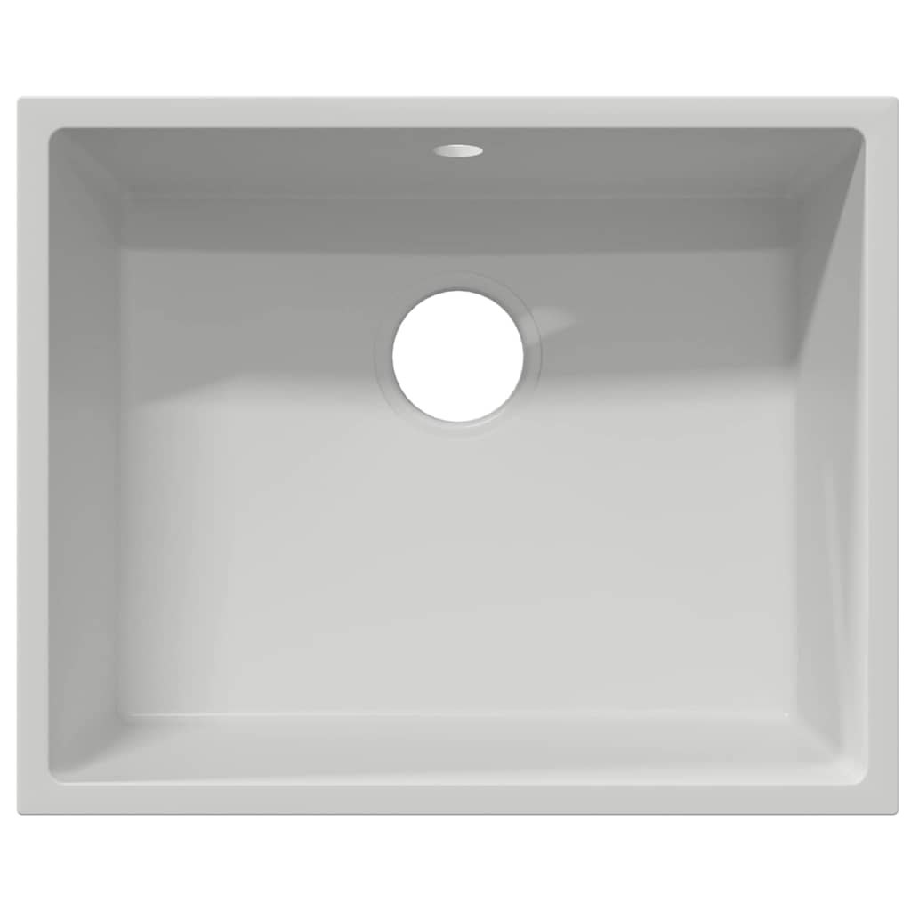 Keukenwasbak Wit 54 x 44 x 20 cm Graniet is nu te koop bij PeponiXL, paradijselijk wonen!