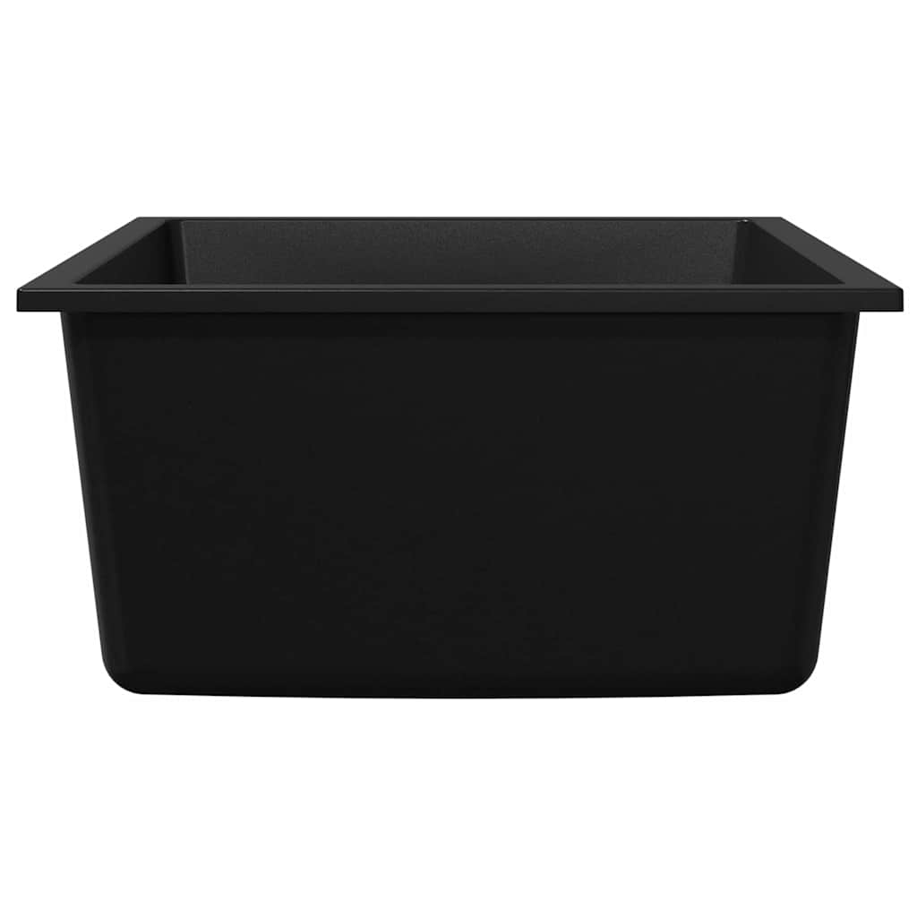 Keukenwasbak Zwart 38 x 44 x 20 cm Graniet is nu te koop bij PeponiXL, paradijselijk wonen!
