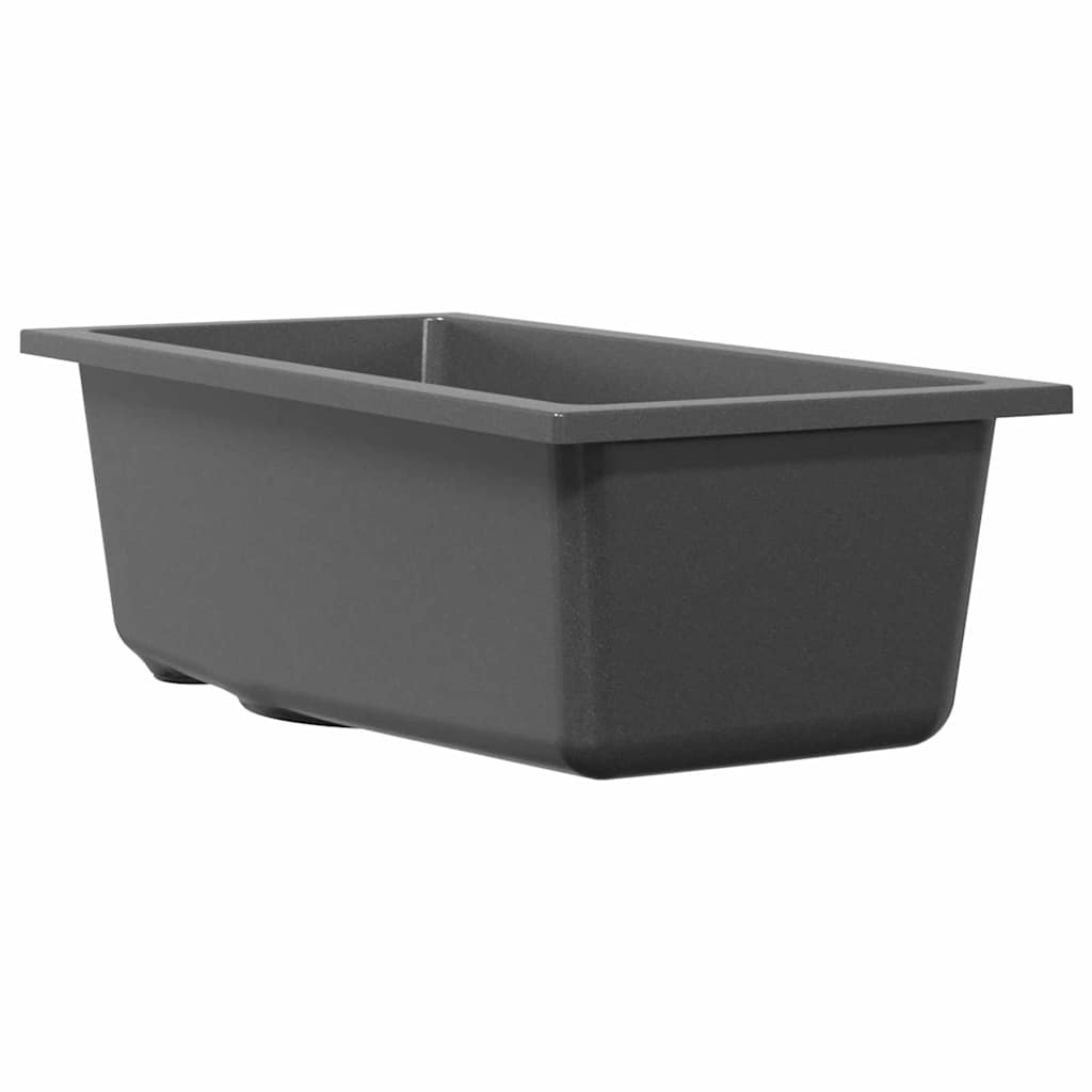 Keukenwasbak Grijs 21 x 44 x 14 cm Graniet is nu te koop bij PeponiXL, paradijselijk wonen!