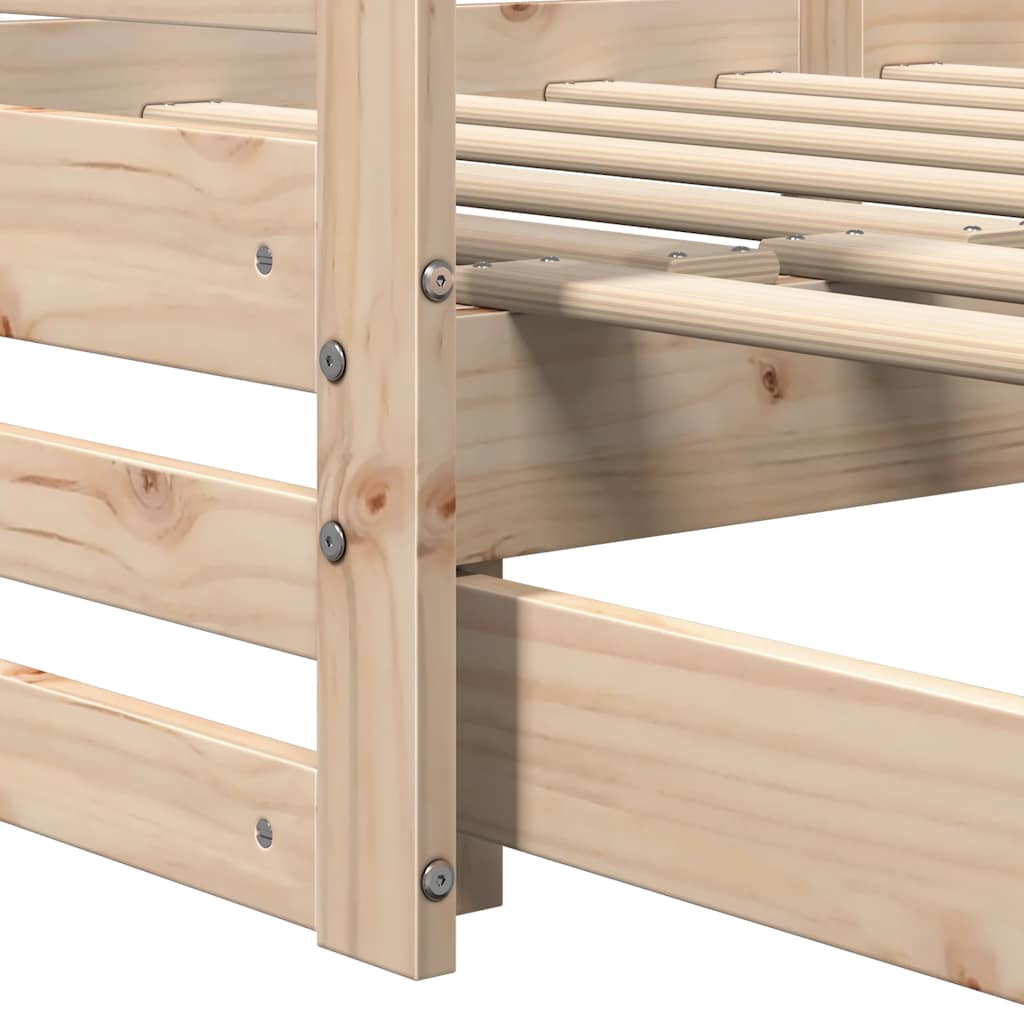 Dagbed met onderschuifbed zonder matras 80x200 cm is nu te koop bij PeponiXL, paradijselijk wonen!