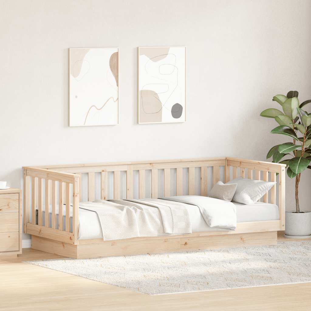 Dagbed zonder matras 90x200 cm massief grenenhout is nu te koop bij PeponiXL, paradijselijk wonen!