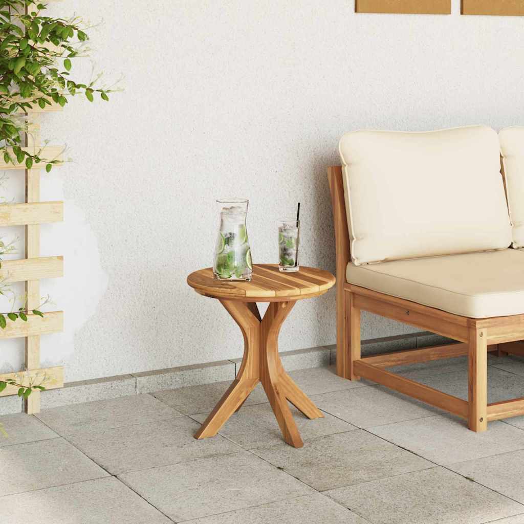 Bijzettafel Bruin 40 x 40 x 41 cm Massief Teakhout is nu te koop bij PeponiXL, paradijselijk wonen!