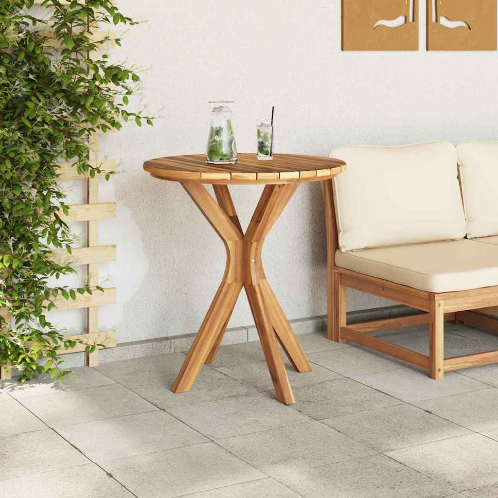 Bijzettafel Bruin 70 x 70 x 75 cm Massief Teakhout is nu te koop bij PeponiXL, paradijselijk wonen!