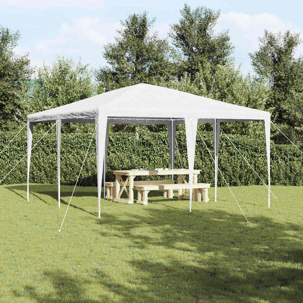 Partytent Wit 400 x 400 x 266 cm Polyethyleen en Staal is nu te koop bij PeponiXL, paradijselijk wonen!