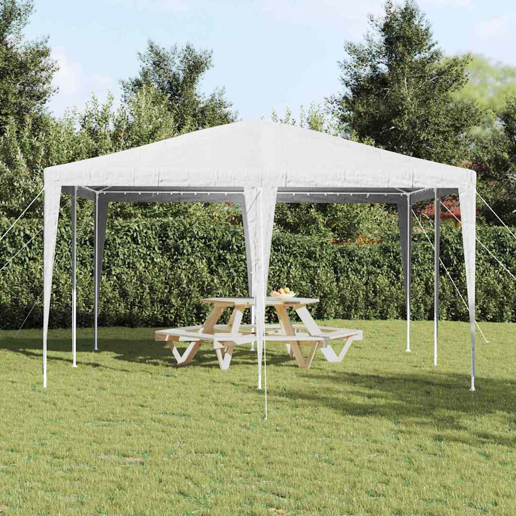 Partytent Wit 400 x 400 x 266 cm Polyethyleen en Staal is nu te koop bij PeponiXL, paradijselijk wonen!