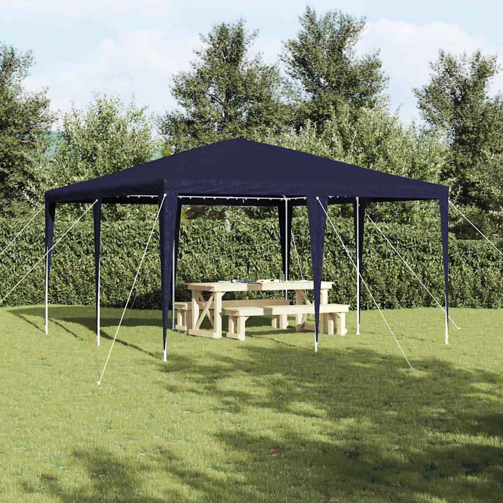 Partytent Blauw 400 x 400 x 266 cm Polyethyleen en Staal is nu te koop bij PeponiXL, paradijselijk wonen!