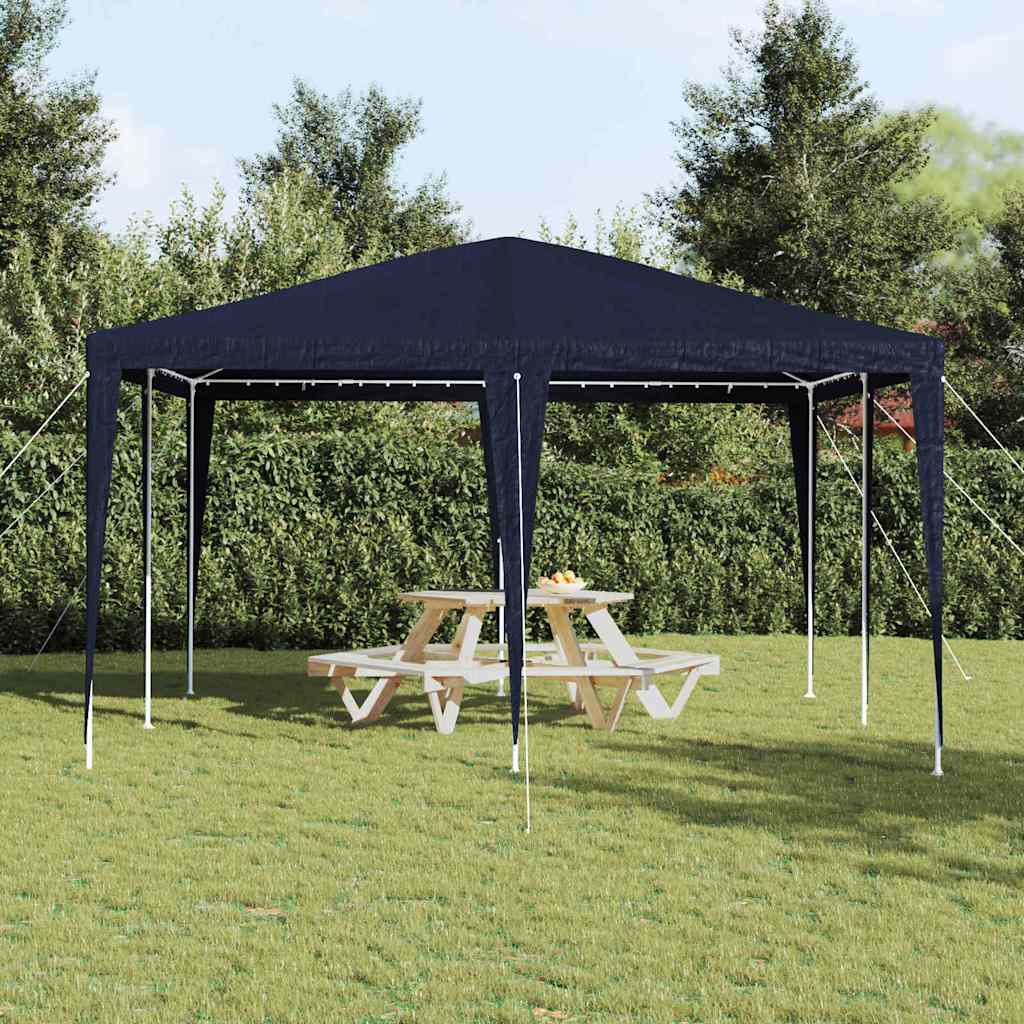 Partytent Blauw 400 x 400 x 266 cm Polyethyleen en Staal is nu te koop bij PeponiXL, paradijselijk wonen!