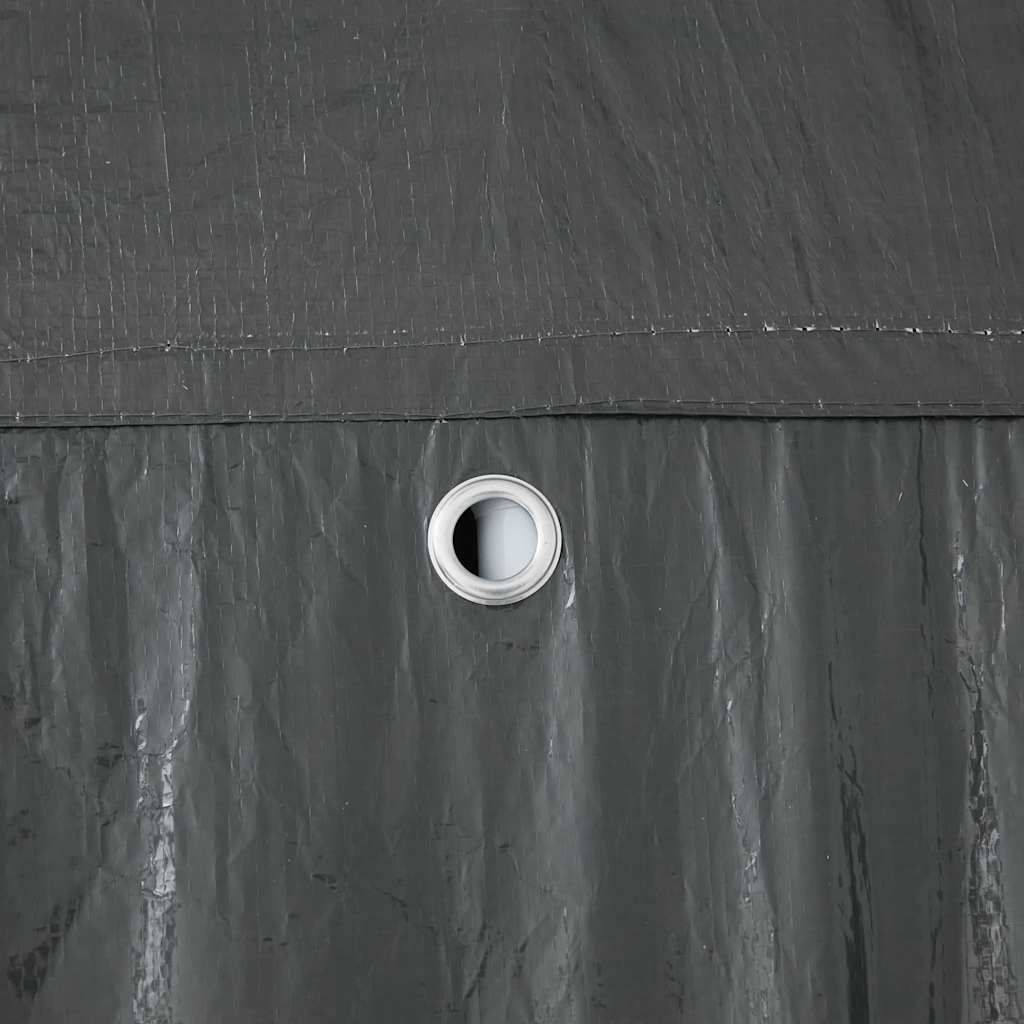 Partytent Antraciet 400 x 400 x 266 cm Polyethyleen en Staal is nu te koop bij PeponiXL, paradijselijk wonen!