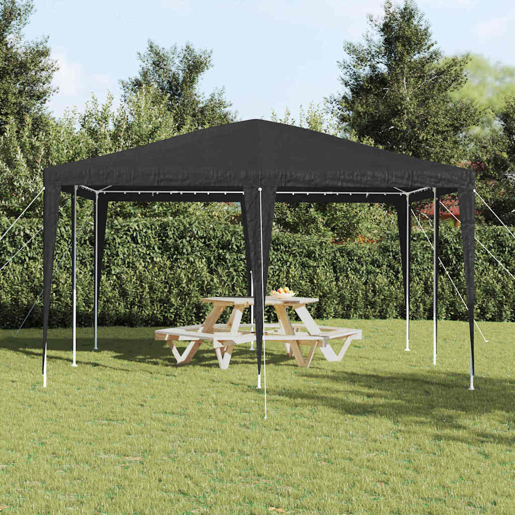 Partytent Antraciet 400 x 400 x 266 cm Polyethyleen en Staal is nu te koop bij PeponiXL, paradijselijk wonen!