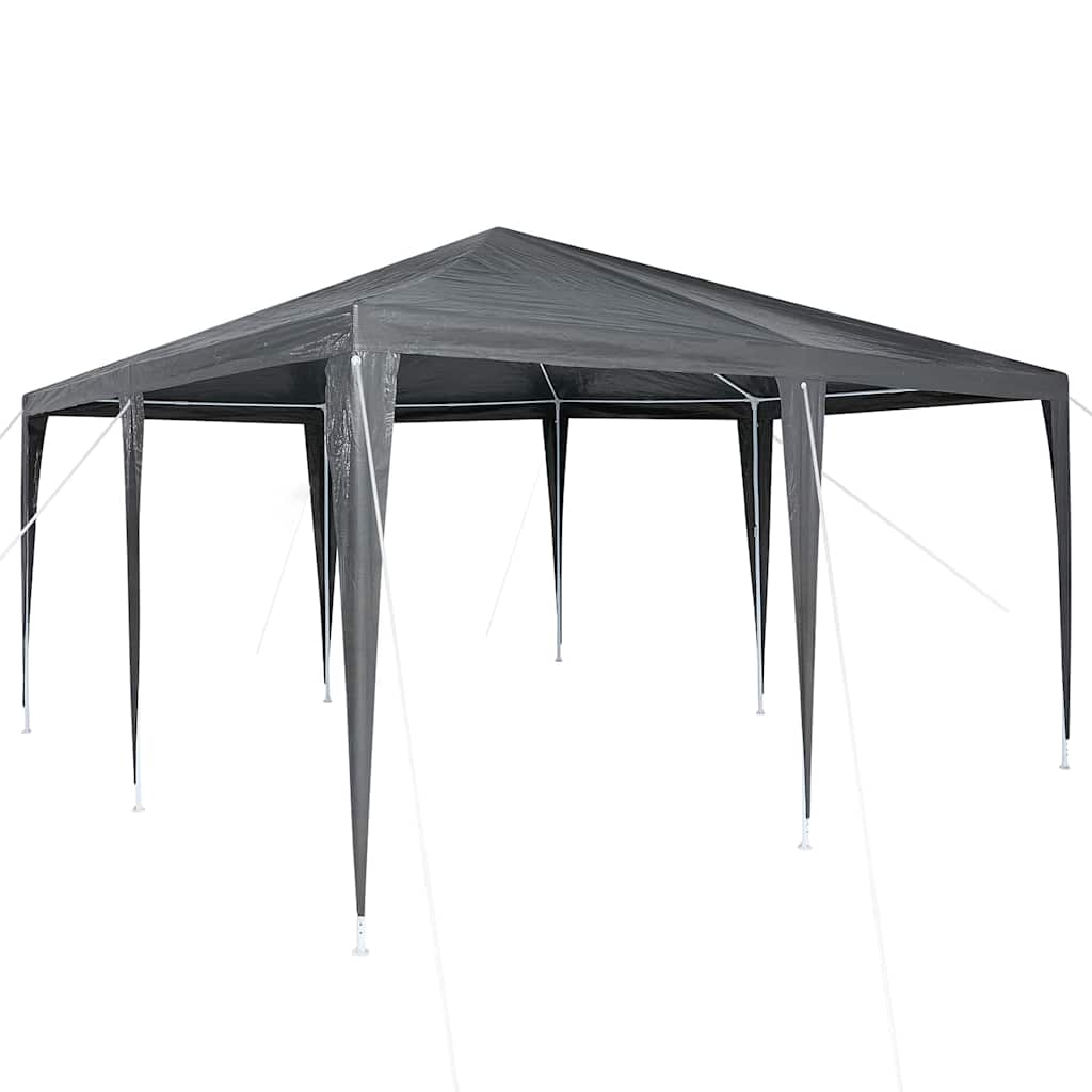 Partytent Antraciet 400 x 400 x 266 cm Polyethyleen en Staal is nu te koop bij PeponiXL, paradijselijk wonen!