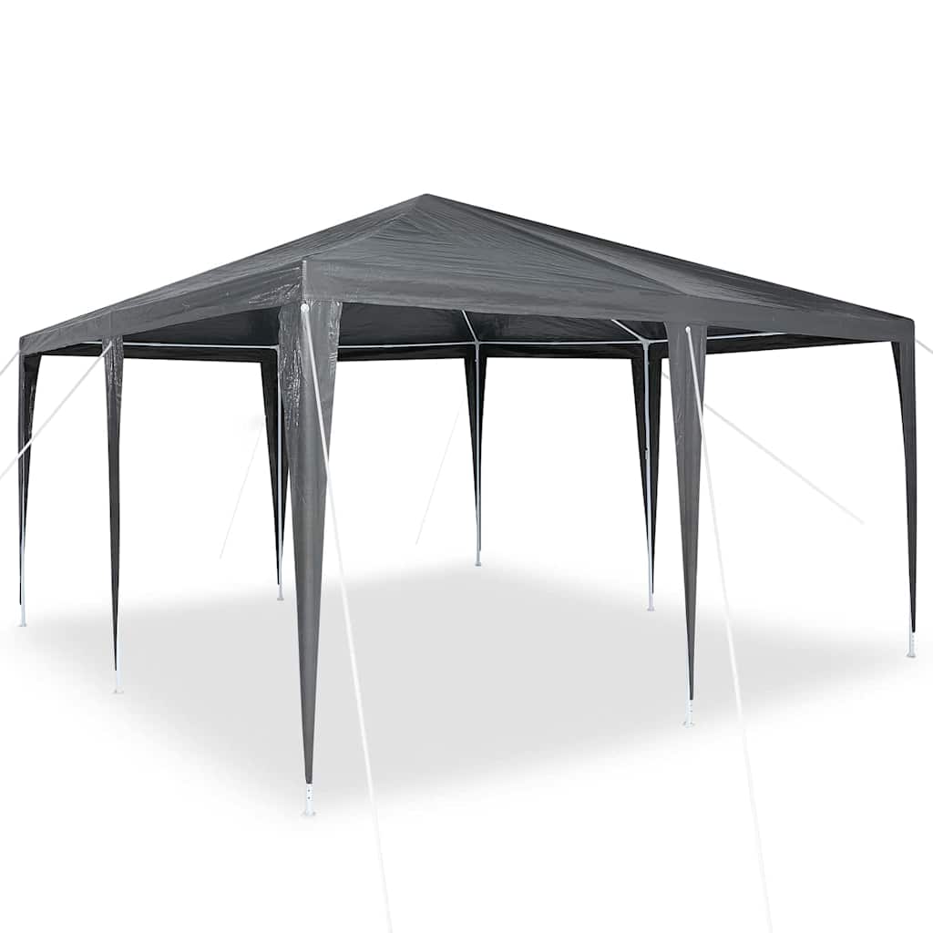 Partytent Antraciet 400 x 400 x 266 cm Polyethyleen en Staal is nu te koop bij PeponiXL, paradijselijk wonen!