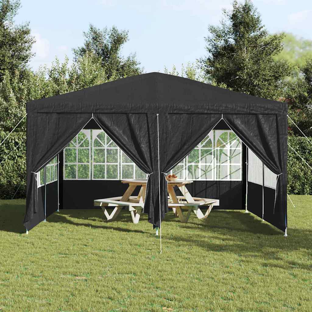 Partytent Antraciet 400 x 400 x 266 cm Polyetheen is nu te koop bij PeponiXL, paradijselijk wonen!