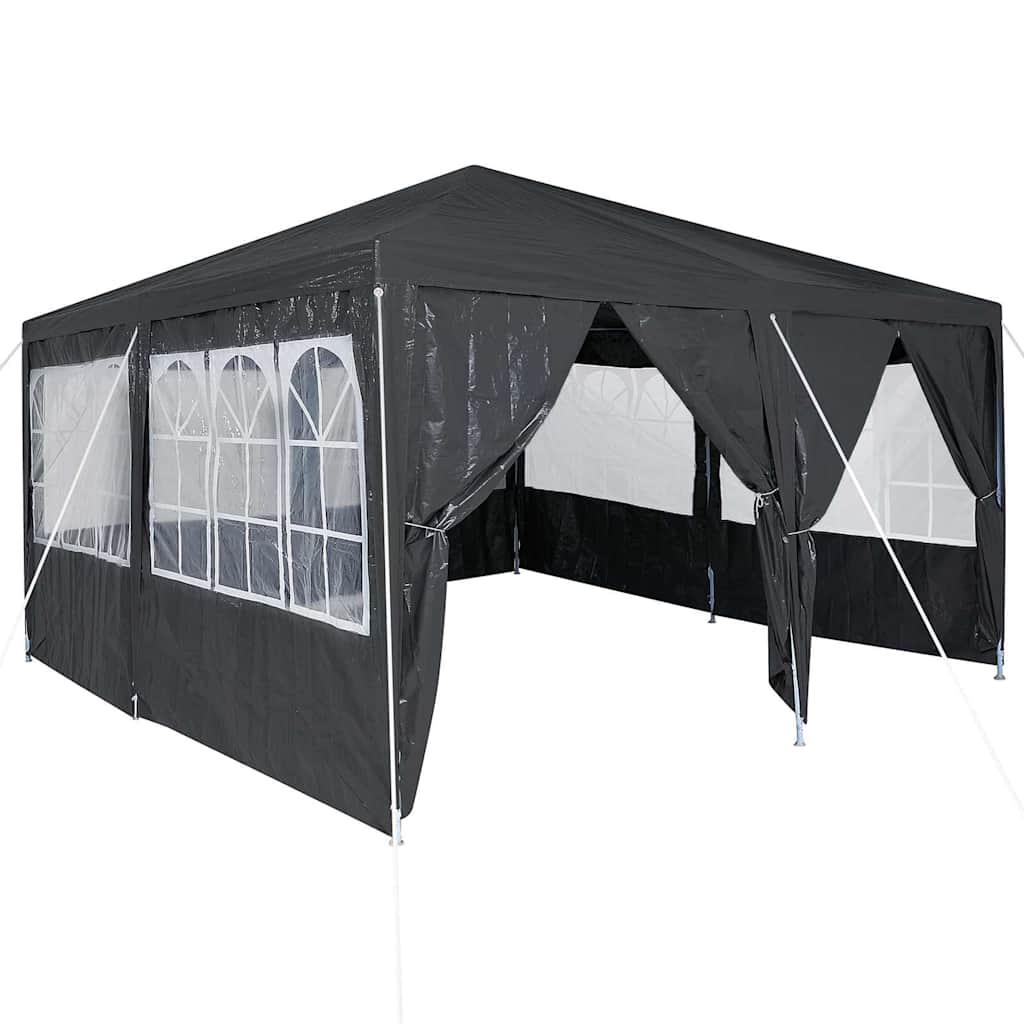 Partytent Antraciet 400 x 400 x 266 cm Polyetheen is nu te koop bij PeponiXL, paradijselijk wonen!