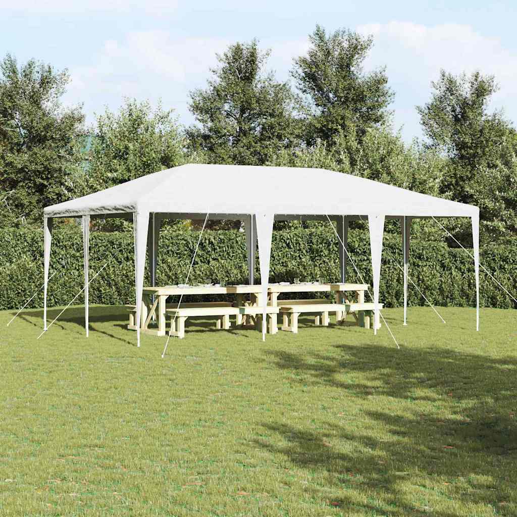 Partytent Wit 600 x 400 x 266 cm Polyethyleen en Staal is nu te koop bij PeponiXL, paradijselijk wonen!