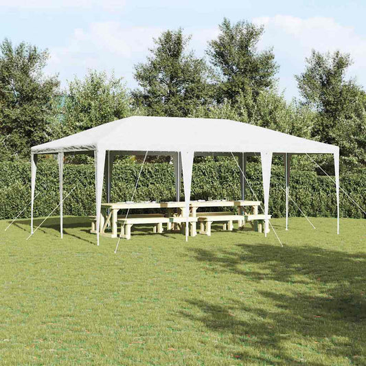 Partytent Wit 600 x 400 x 266 cm Polyethyleen en Staal is nu te koop bij PeponiXL, paradijselijk wonen!
